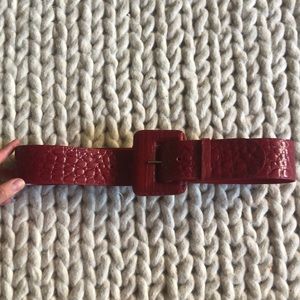 Reptilian red belt